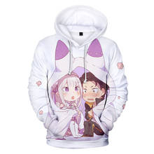 Re zero começando a vida em outro mundo hoodie meninos/gilrs/crianças rem e ram outono hoodies casaco cosplay anime moletom 2024 - compre barato