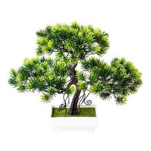 HOT SALES!!! 1Pc Artificial Pine Tree Miniascape Wedding Party Home Office Table Bonsai Decor Wholesale Dropshipping New Arrival 2024 - buy cheap