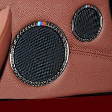 Carbon Fiber for BMW X5 X6 E70 E71 Car Styling Door Audio Speaker Ring Sound Decorations Loudspeaker Trim Cover Auto Accessories 2024 - buy cheap