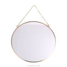 Nordic Round Wall Hanging Mirror Gold Dressing Table Makeup Mirrors Bathroom Bedroom Decoration O15 20 Dropship 2024 - buy cheap