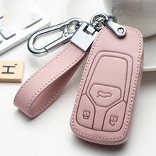 Leather Car Key Case Cover for Audi A1 A4 A5 A6 A7 A8 B6 B7 B8 B9 TT TTS 8S SQ5 A4L A6L Q3 Q5 Q7 S5 S6 S7 Protection Accessories 2024 - buy cheap