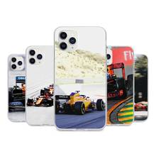 High Quality Formula 1 F1 Transparent Phone Cover Clear Case For Iphone 12 11 Pro Xs Max 6s 7 8 Plus Xr Xs X 5s Se 2020 2024 - купить недорого