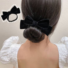 Bow Hair Accessories Magic Bun Maker Girl Donut Device Quick Messy Women Pearl Hair Bands French DIY Hairstyle Headband Tools 2024 - buy cheap
