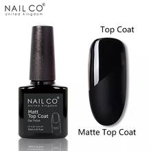 NAILCO Matte Top Coat Gel Polish For Nail Art Design Top Base Coat Soak Off UV Color Lacquer Hot Sale Semi Permanent Gel Varnish 2024 - buy cheap