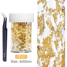 2PCS Gold Silver Mesh Nail Stickers Glitter Line Silk Foil Transfer Accessories Nail Art Decal 3D Sally Net Line Holo Silk Foil 2024 - buy cheap