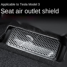 2 pces tomada de ar do carro capa para tesla modelo 3 2017-2020 sob assento ventilação de ar anti-bloqueio acessórios de cobertura de poeira 2024 - compre barato