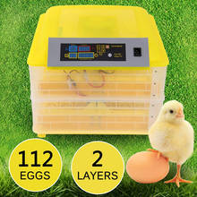 Incubadora Digital de huevos de aves de corral, Control de temperatura de giro, 220V/110V, 112 huevos 2024 - compra barato