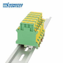 10Pcs USLKG16N USLKG16 Universal Screw Ground Modular Earth Plug Wire Electrical Connector DIN Rail Terminal Block USLKG 16N 16 2024 - buy cheap