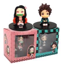 Action figures de kamado tanjirou nezuko q ver., modelos kimetsu no yaiba de 7cm. Mini bonecas do anime demon slayer, brinquedos modelo 2024 - compre barato