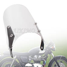 Motorcycle Windshield Wind Deflectors Pare-brise Clear Lens ABS For Triumph Bonneville/SE/T100/T120 2001-2017 Thruxton 900 03-15 2024 - buy cheap