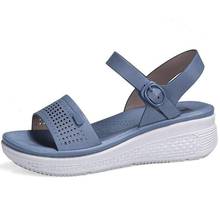 Summer Woman Shoes Soft Open Toe Casual Wedges Ladies Sandals New Fashion Hollow out Female Sandals zapatillas mujer q230 2024 - buy cheap