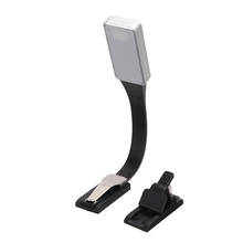 Mini luminária led flexível para leitura, recarregável por usb, para viagens, quarto, leitura e livros