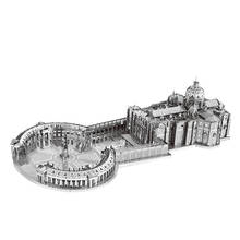 St. Peter's Basilica Church DIY 3D Metal Puzzles ST Peter Model Kits Laser Cut Jigsaw Adults Kids Building Construction Toys 2024 - buy cheap
