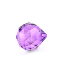 20 мм 50 штук фиолетовый кристалл люстра с шарами занавес часть стекло 32 резов шар призма для подвешивания кулон 2024 - купить недорого