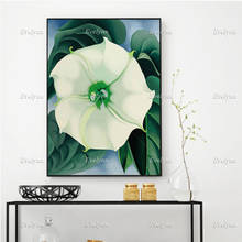 Póster N ° 1 de flor blanca, impresiones artísticas de pared florales abstractas, decoración del hogar, lienzo de regalo, marco flotante, de Corea, Jimson Weed 2024 - compra barato