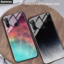 Auroras Case For Realme C3 Tempered Glass Case Starry Sky Design Funda For OPPO Realme C3 Cover Shockproof Funda 2024 - buy cheap