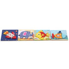 Wooden Puzzle Toy Animal Transport Multi-imensional 3d Puzzle Multilayer Early Educational For Children 2024 - buy cheap