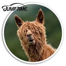 Jump Time   Funny Llama Vinyl Stickers Alpaca Rasta Sticker Laptop Luggage Car Assessoires Window Decals Car Wrap DIY 2024 - buy cheap