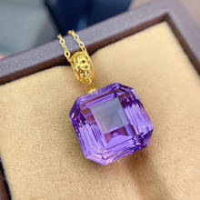 High Quality  New Luxury Amethyst pendant Free shipping Necklace pendant Natural amethyst pendants 925 sterling silver 2024 - buy cheap