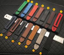 25*17mm horse cow bamboo leather with rubber silicone watchband watch band for Hublot strap for Big bang belt authentic tools 2024 - buy cheap