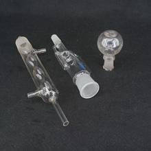 Aparato de extracción de vidrio de borosilicato, capacidad de 150ml, Soxhlet con Bolb, condensador, cristalería de laboratorio 2024 - compra barato