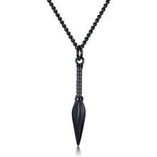 2019 Fashion New Spear Pendant Necklace Men Gold Black Stainless Steel Chain Necklace for Women Trendy Boho Jewelry Gift 2024 - buy cheap