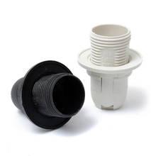 2 pçs branco preto 250 v 2a e14 base da lâmpada de plástico pequeno meio parafuso da ue suporte da lâmpada soquete para e14 lâmpada