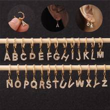 1PC 26 English Letter Alphabet Cz Nose Hoop Nostril Ring Helix Lobe Cartilage Tragus Earring Huggie Earring Piercing Jewelry 2024 - buy cheap