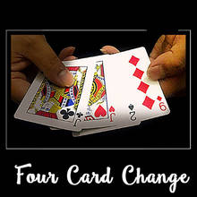 Four Card Change Close Up Magic Tricks Instant Playing Card Change Magician Street Illusion Gimmick Mentalism Puzzle Toys Funny 2024 - compra barato