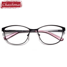 Cat eye frame prescrição óculos primavera dobradiça design clássico feminino graduação lentes ultra leve óculos ópticos 2024 - compre barato