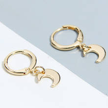 Korean Creative Star Moon Earrings Personality Wild  Earrings Simple And Small Alloy Earrings Women's Jewelry 2024 - buy cheap