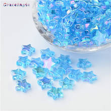 100PCS Star Shape Bead Transparent AB Charms Acrylic Beads Loose Spacer Beads for Jewelry Makeing DIY Handmade Bracelet DIY 2024 - buy cheap