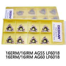 10PCS 16ERM AG55 LF6018/16ERM AG60 LF6018/16IRM AG55 16IRM AG60 LF6018 DESKAR Turning Tool Threaded inserts For Stainless steel 2024 - buy cheap