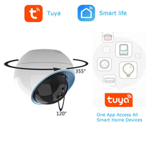 Купольная IP-камера Wouwon 1080P Tuya Smartlife, приложение, беспроводная Wi-Fi камера видеонаблюдения, умное уведомление 2024 - купить недорого