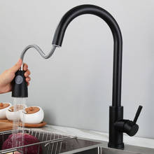 Stainless Steel Kitchen Faucet Single Handle Pull Out Kitchen Sink Water Mixer Tap 360 Rotation Shower Faucet Stream Sprayer 2024 - buy cheap