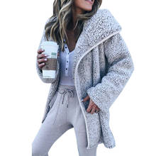 Faux Fur Cardigan Hooded Fleece Women Fuzzy Outerwear Open Stitch Long Warm Shaggy Teddy Coat Overcoat Winter Casual 2024 - buy cheap