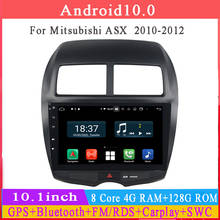 4 + 128g octa núcleo android10 rádio do carro para mitsubishi asx peugeot 4008 2011-2015 unidade principal do jogador dos multimédios da navegação de gps do carro 2024 - compre barato