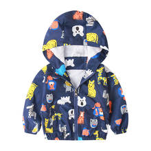 Dollplus/милое весеннее Детское пальто с динозавром; Осенняя детская куртка для мальчиков; ветровка для активных мальчиков; одежда для малышей; Верхняя одежда; пальто 2024 - купить недорого
