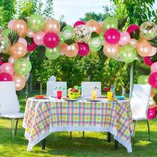 Tropical Hawaiian Party Decorations Hawaii Tropical Party Balloon Chain Summer Flamingo Party Luau Wedding Decor Aloha Pineapple 2024 - buy cheap