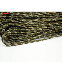 Corda de sobrevivência paracord corda de 4mm, 7 fios cordas, ferramentas ao ar livre, mil spec tipo iii, bracelete paracord 2024 - compre barato