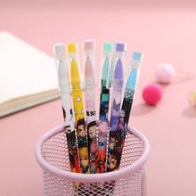 6 Pcs Anime Demon Slayer Kimetsu No Yaiba Kamado Tanjirou Cute Blue ink Neutral Erasable Pen Kawaii Gel Pen kids stationery gift 2024 - buy cheap