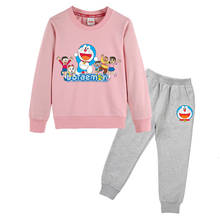 Doraemon Kids Hoodies Sets For Boys Toddler Baby Clothing School Outfit Cartoons Children Girl Sport Tracksuits Birthday 2024 - buy cheap