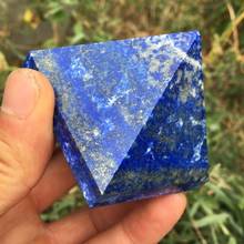 Natural Lapis Lazuli Quartz Crystal Pyramid Healing 2024 - buy cheap