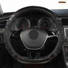 KAHOOL Microfiber Leather Car Steering Wheel Cover For Kia Ceed Rio 3 4 Sportage Sorento Cerato Optima Picanto KX K 2024 - buy cheap