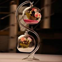 Glass Hanging Candle Holders Vase Flower Home with Clear Clear 1 Hole Round Round Decor Vases Plant Plant 2024 - buy cheap