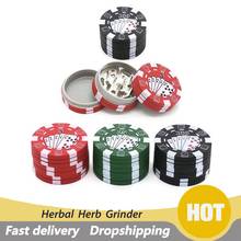 Creative 3 Layers Chip Style Herbal Herb Grinder Plastic Manual Smoke Grinder Cigarette Breaker Tool 2024 - buy cheap