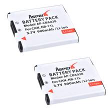 2Pc 900mAh NB11LH NB11L NB-11LH NB 11L Bateria Li-ion Battery for Canon NB-11L PowerShot A2400 A2500 A2600 A3400 A3500 A4000 IS 2024 - buy cheap