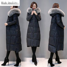 Winter Female Jacket + Large Fox Fur Hooded Clothes 2020 Thick Warm 90% Duck Down Coat Women's Down Jacket Hiver 801113 2024 - buy cheap