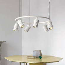 Люстра в скандинавском стиле, компактная вращающаяся осветительная лампа для гостиной, спальни, столовой 2024 - купить недорого