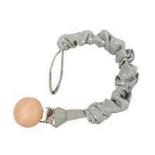 Baby Cotton Pacifier Chain Beech Wood Pacifier Clip Infant Teething Toys Holder For Nipples Baby Teether 2024 - buy cheap